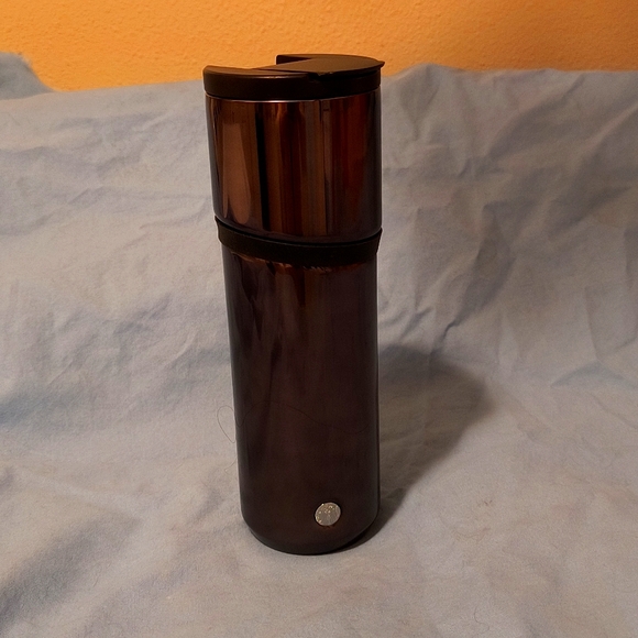 Starbucks Bronze Coffee Thermos 15 Fl Oz NWOT - Picture 1 of 12
